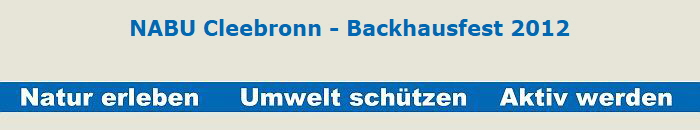 NABU Cleebronn - Backhausfest 2012